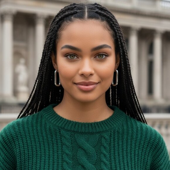 Dainty Minimalist 18K White Gold Plated 316L Stainless Steel U-Shape Earrings - Picture 3 of 12